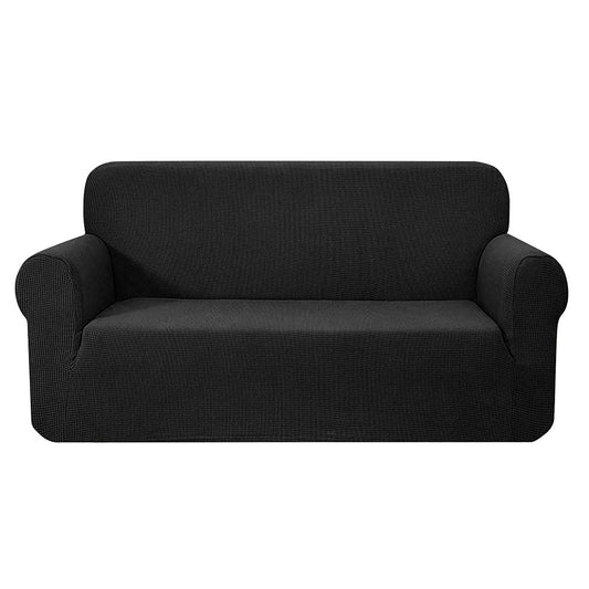 High Stretch Sofa Cover Couch Lounge Protector Slipcovers 3 Seater Black