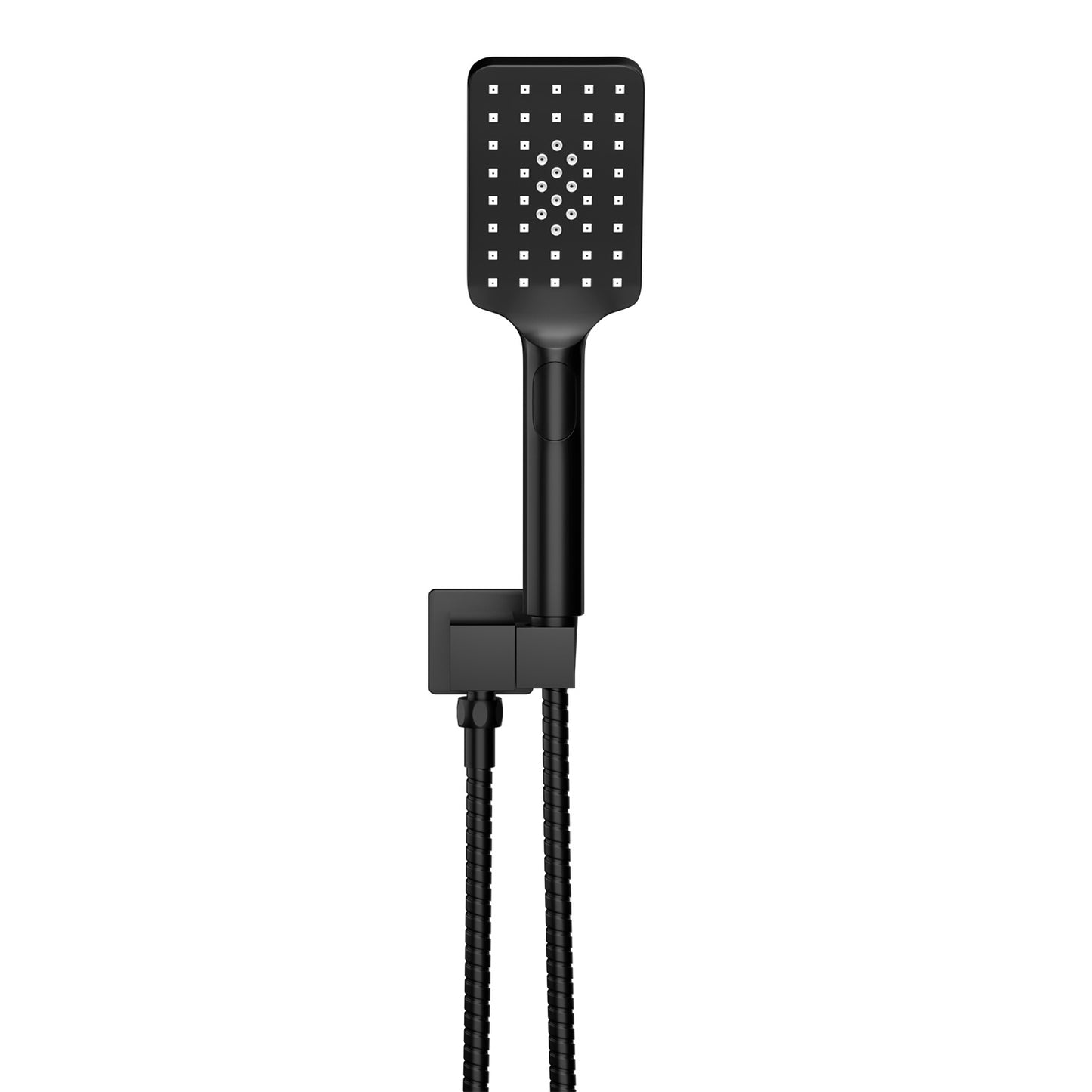 Handheld Shower Head Holder 3.1'' High Pressure - Black