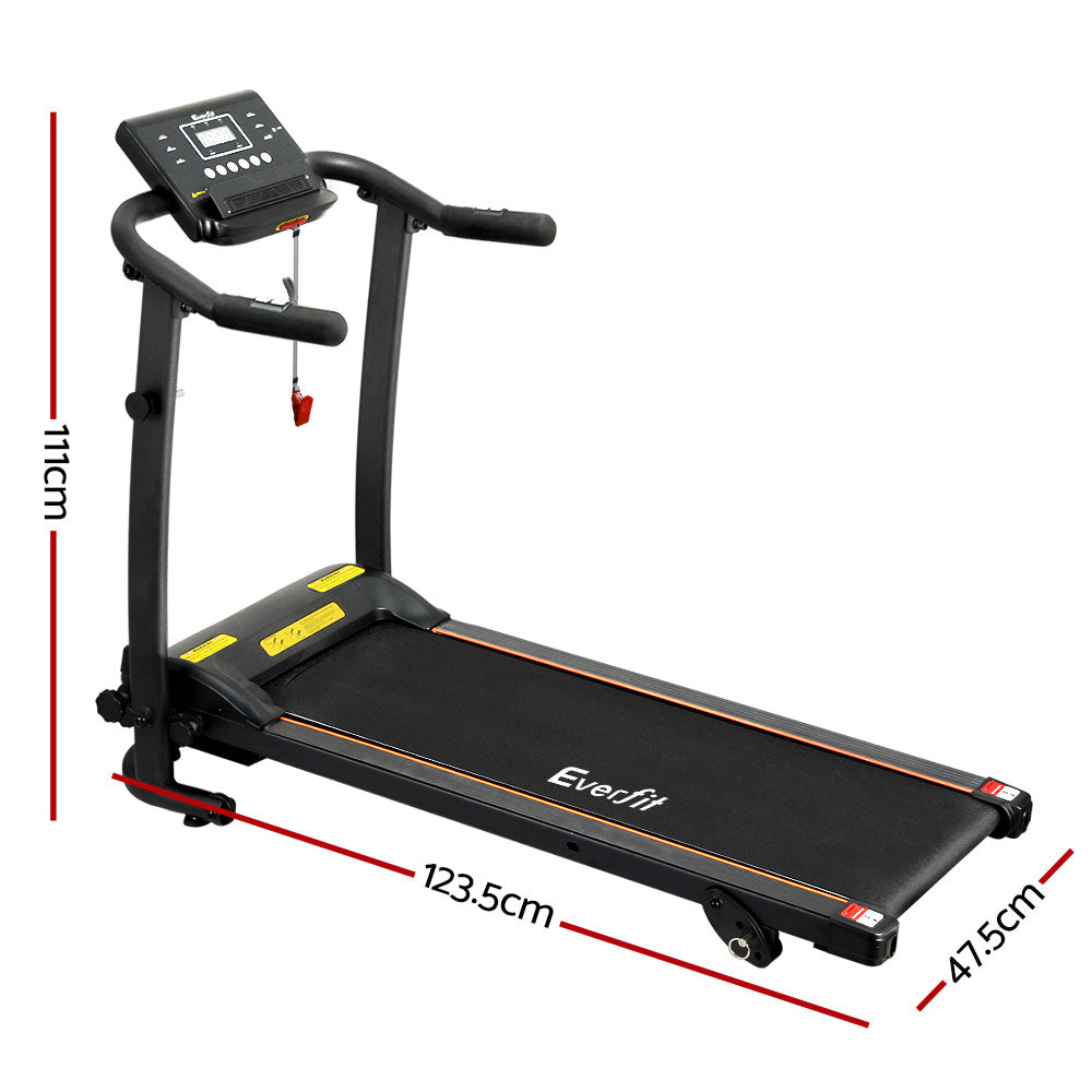 Treadmill Electric Home Gym Fitness Exercise Machine Foldable 370mm - Black