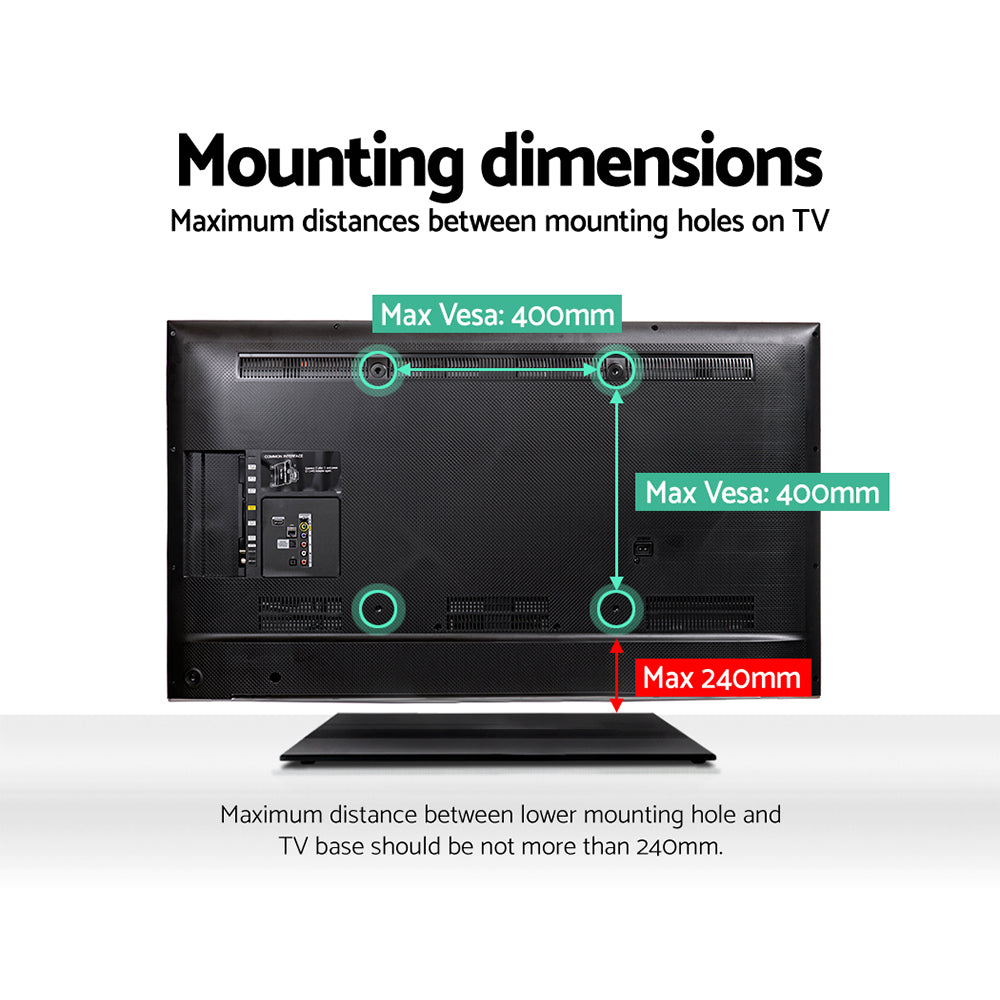 Table Top TV Swivel Mounted Stand for 32" to 55" Screen Size