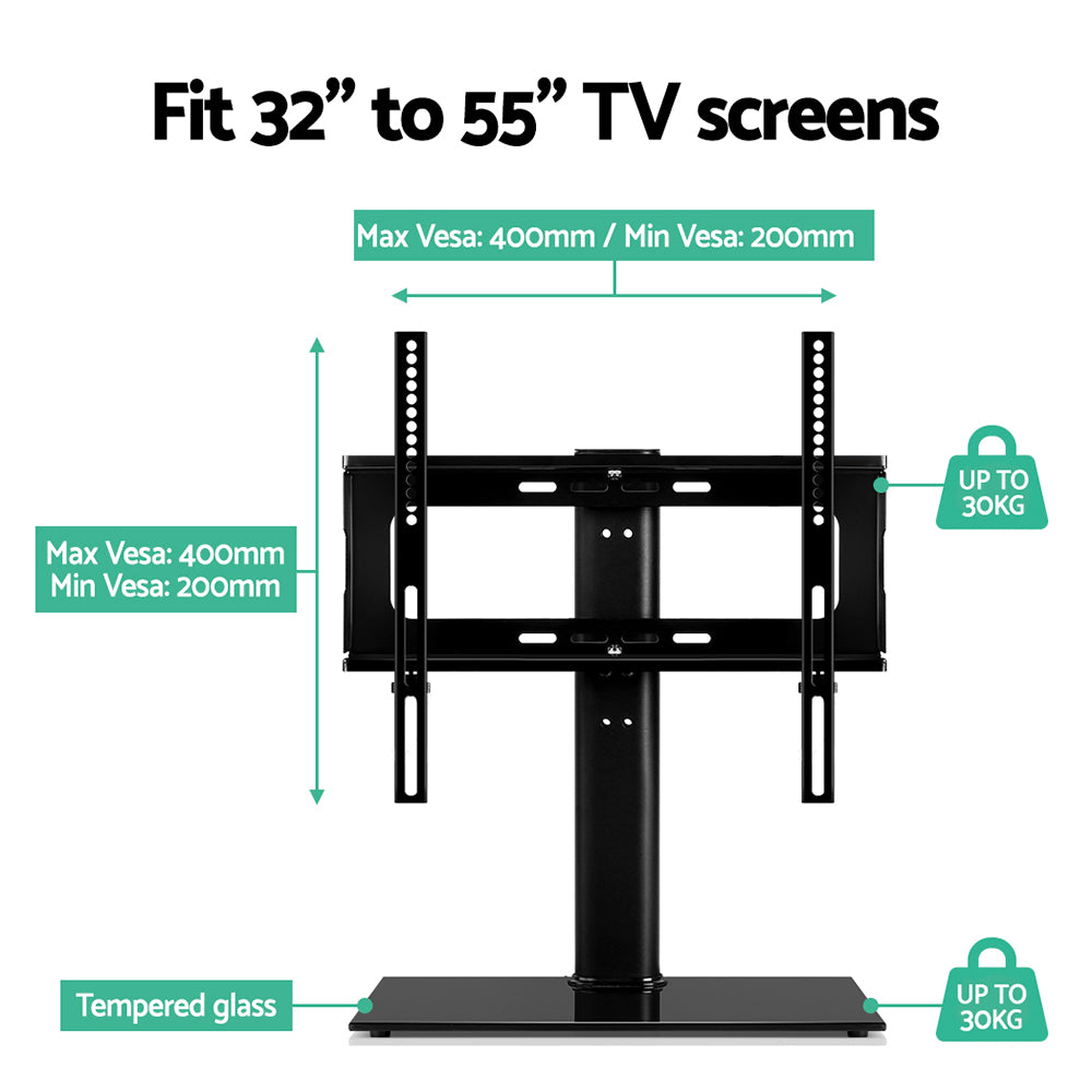 Table Top TV Swivel Mounted Stand for 32" to 55" Screen Size