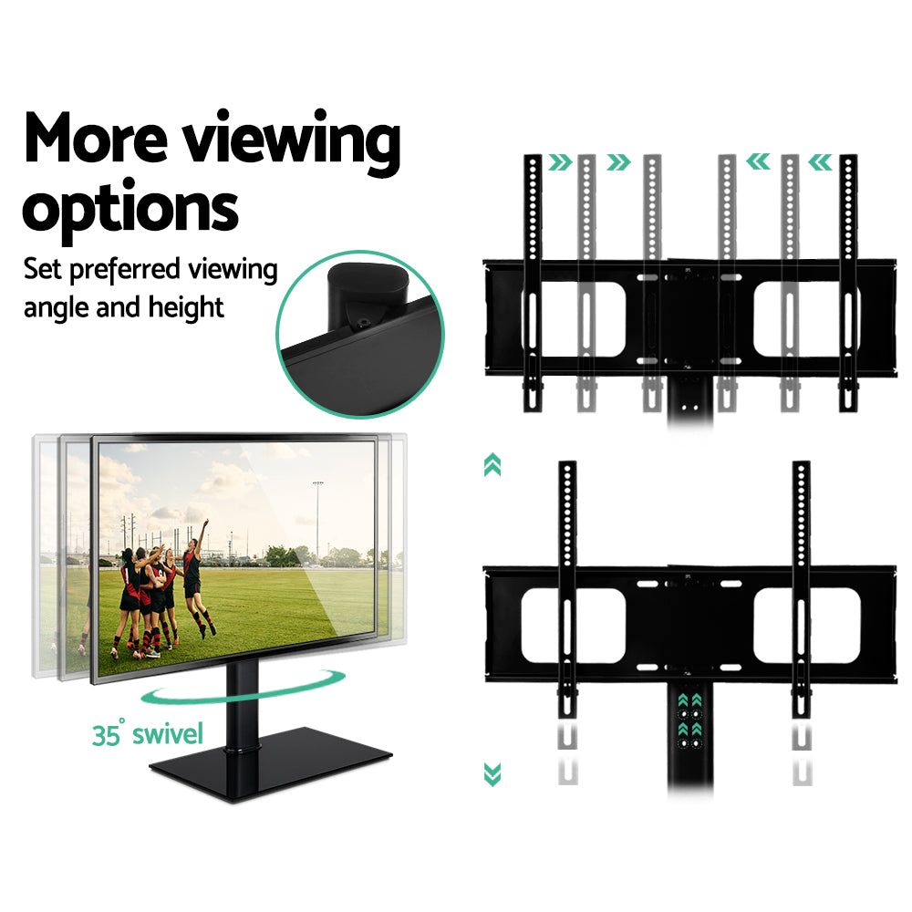 Table Top TV Swivel Mounted Stand for 32" to 70" Screen Size