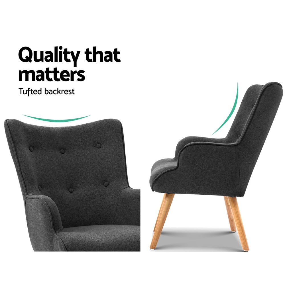 Lounge Accent Chair - Charcoal