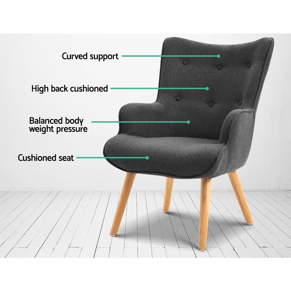 Lounge Accent Chair - Charcoal