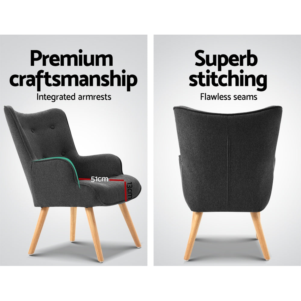 Lounge Accent Chair - Charcoal