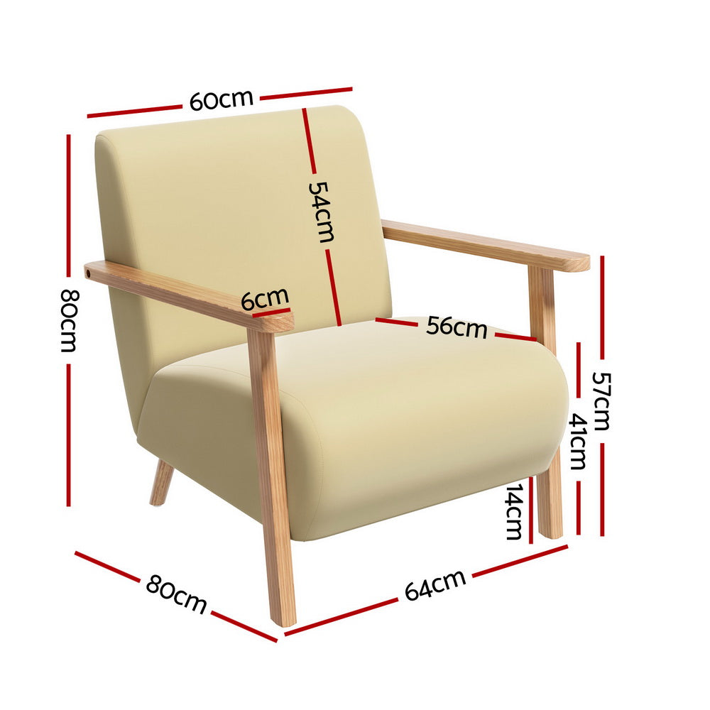 Micka Armchair Velvet - Yellow