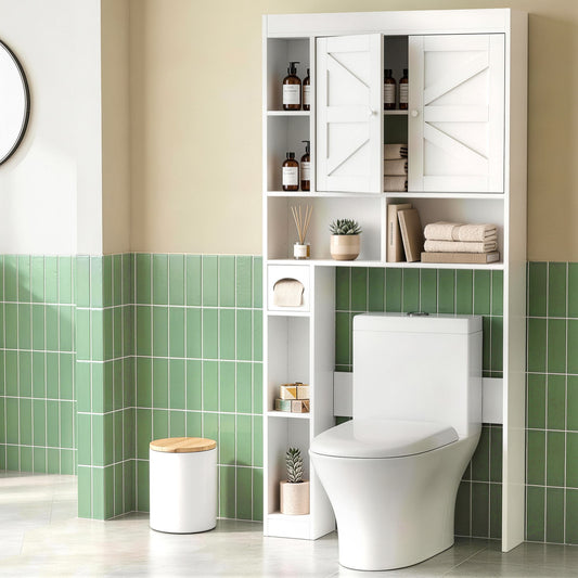 Bathroom Storage Cabinet Over The Toilet Organiser Laundry Shelf Holder