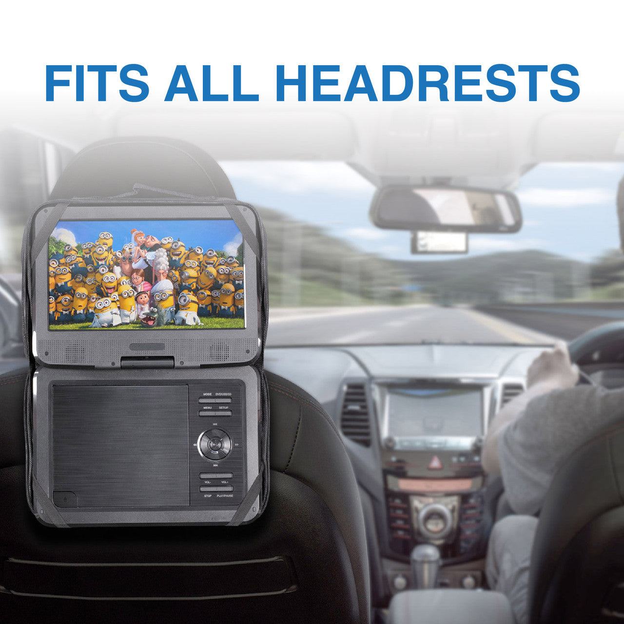 Laser 10 Inch Portable DVD Player with Anti-Skip Technology