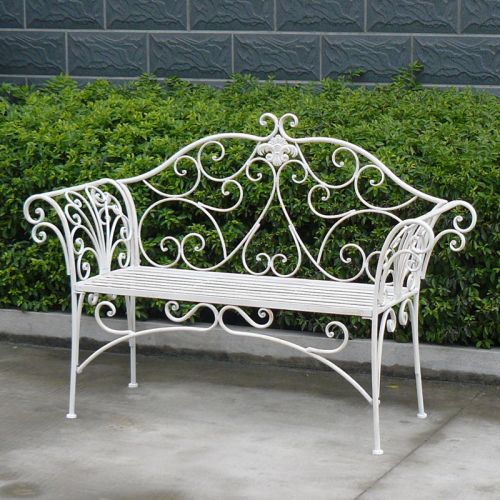 Emma Aluminium Bench - White