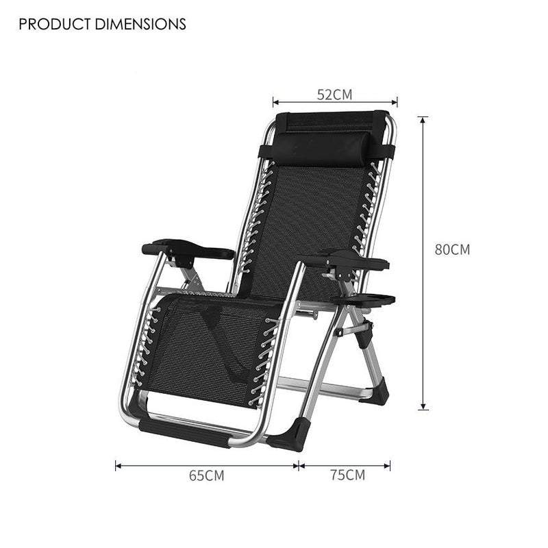 Corey Outdoor Recliner Outdoor Chair- Silver