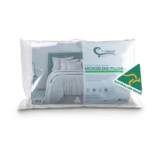 Allergy Sensitive Microblend Standard Pillow - White