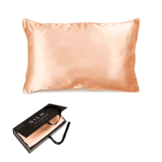 Mulberry Silk Standard Pillowcase - Peach Spritz