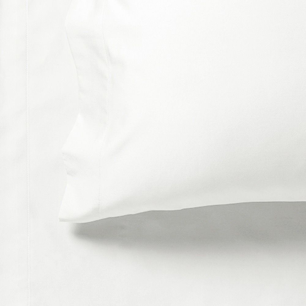King Single 1000TC Ultra Soft Fitted Sheet & Pillowcase Set - White