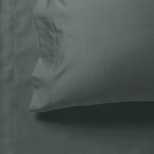 King Single 1000TC Ultra Soft Flat & Fitted Sheet Set - Charcoal
