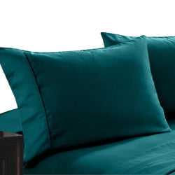 Set of 2 400TC Bamboo Cotton Pillowcase - Teal