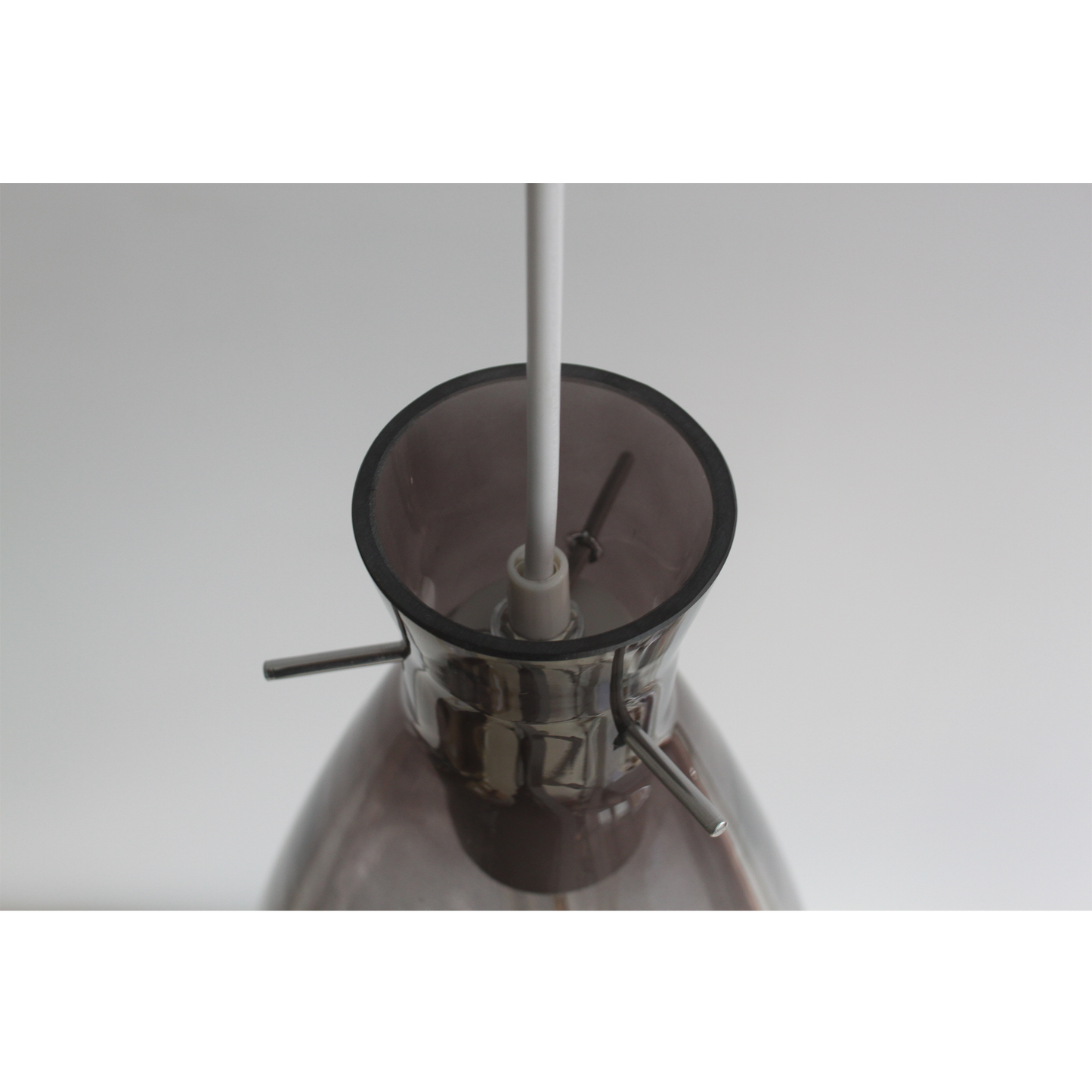 Teardrop-Shaped Pendant Light - Black