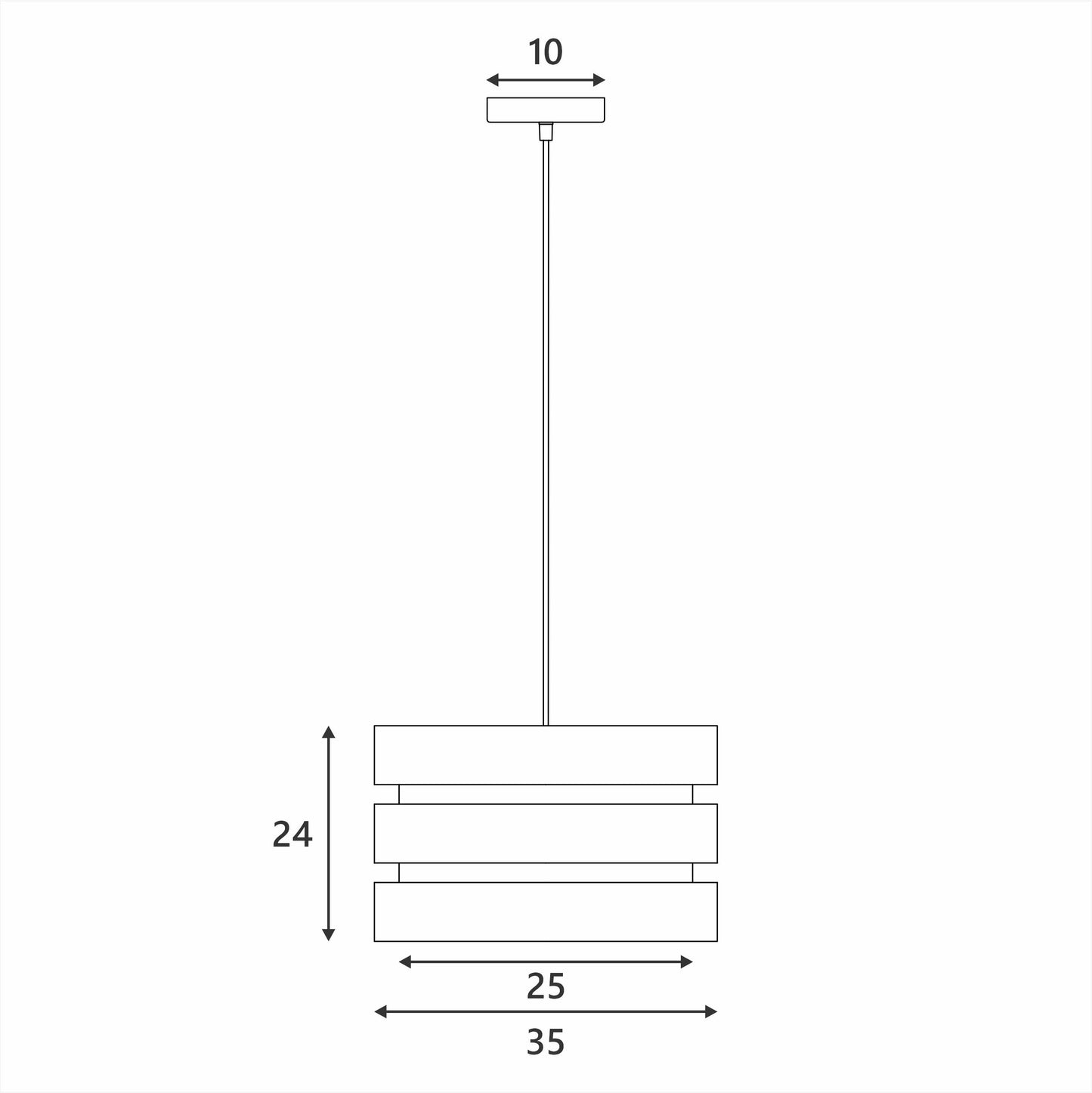 Trio Pendant Light - Beige