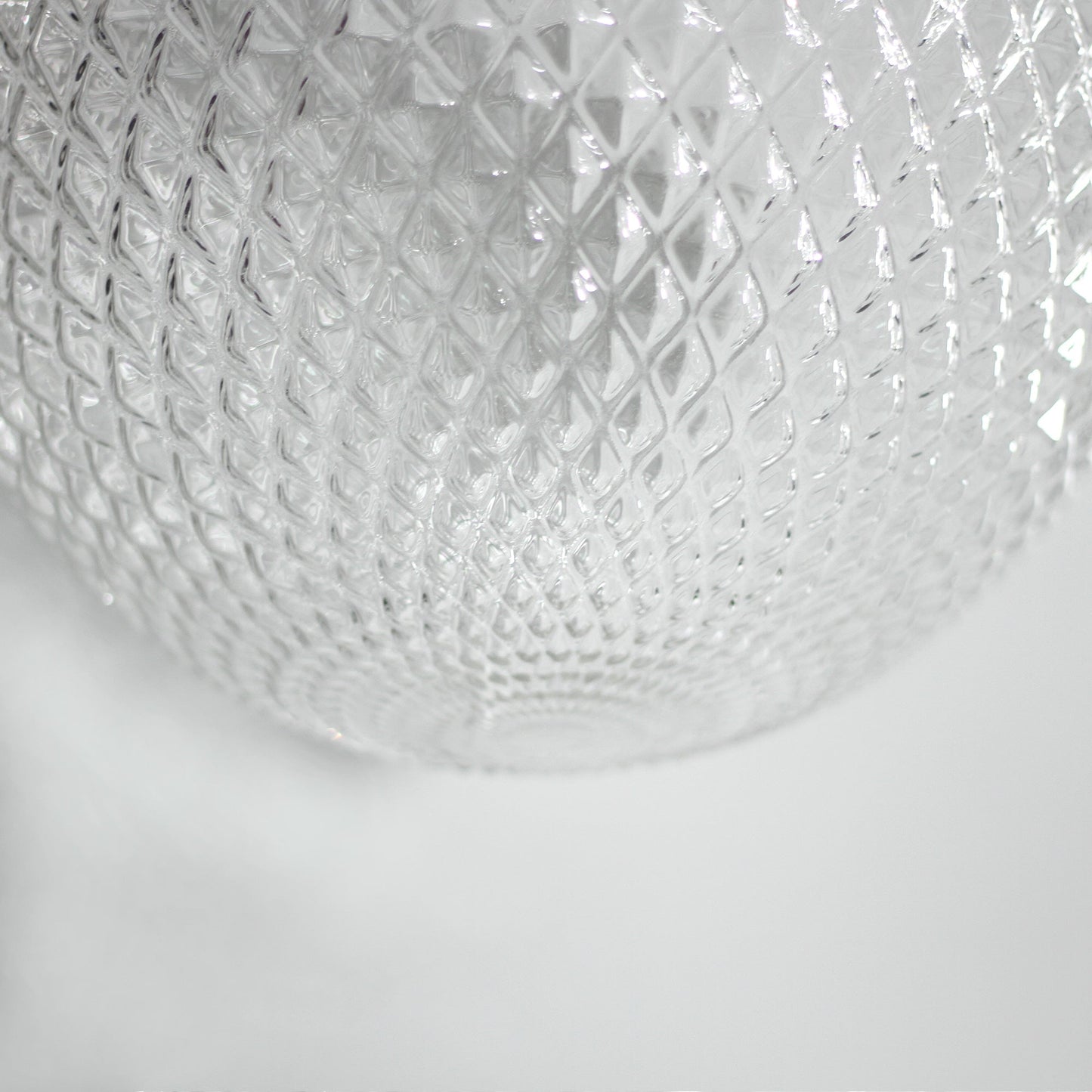 200mm Contemporary Glass Pendant Light - Chrome