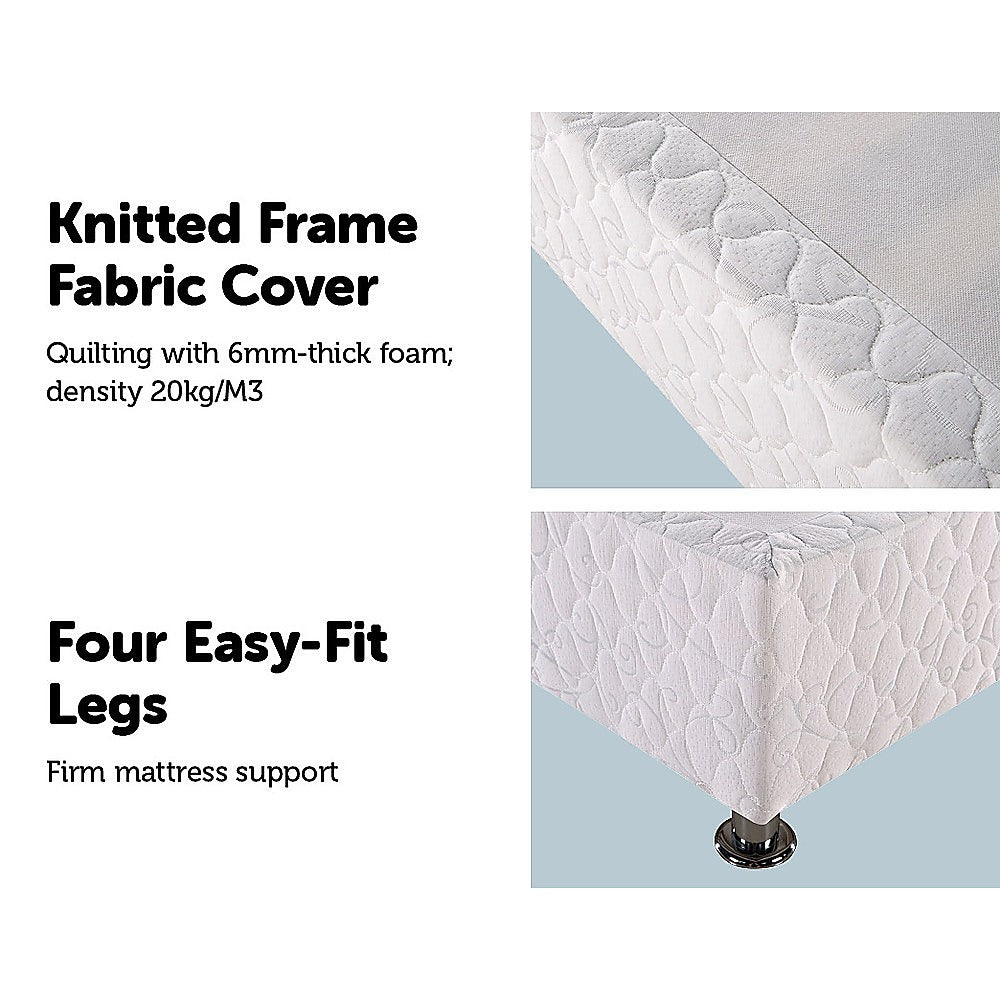 Andrea Ensemble Bed Base - White Queen