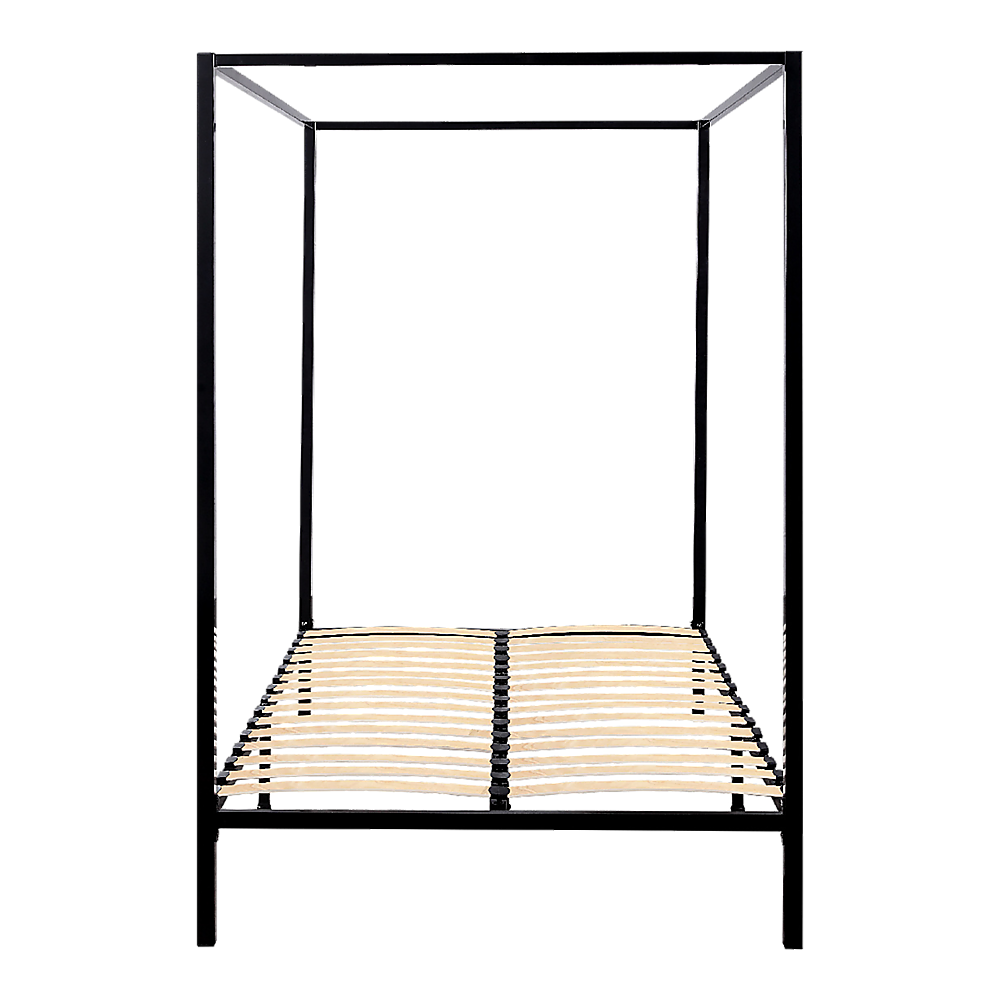 Lilian Four Poster Bed Frame - Black Queen