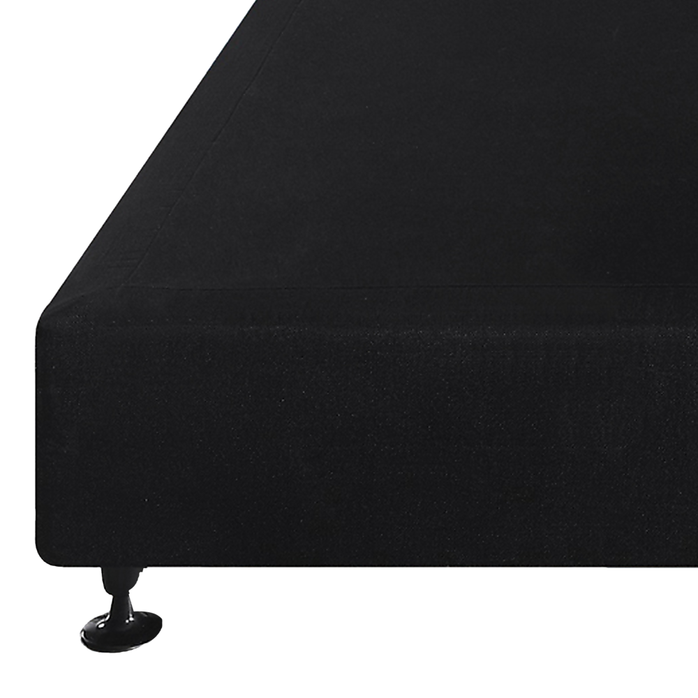 Aisha Ensemble Bed Base Linen Fabric - Midnight Black King Single