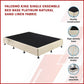 Aisha Ensemble Bed Base Linen Fabric - Natural Sand King Single
