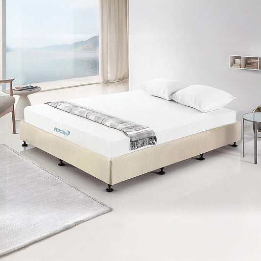 Aisha Ensemble Bed Base Linen Fabric - Natural Sand King