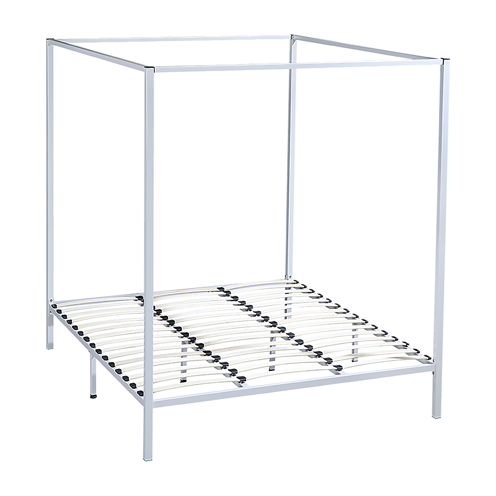 Lilian Four Poster Bed Frame - Cream King