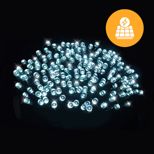 40M Solar Fairy Lights 500 LED - Cool White