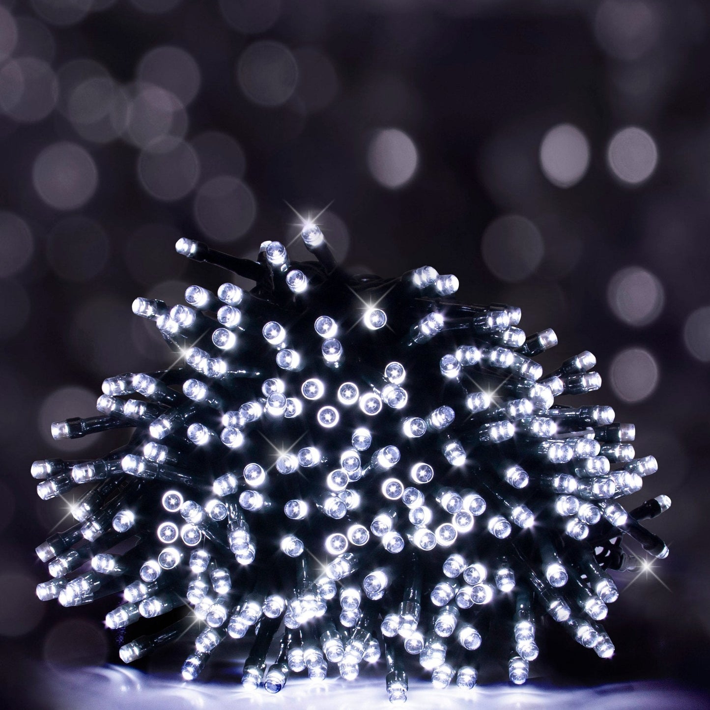 12M 200 LED Flashing Lights - Cool White