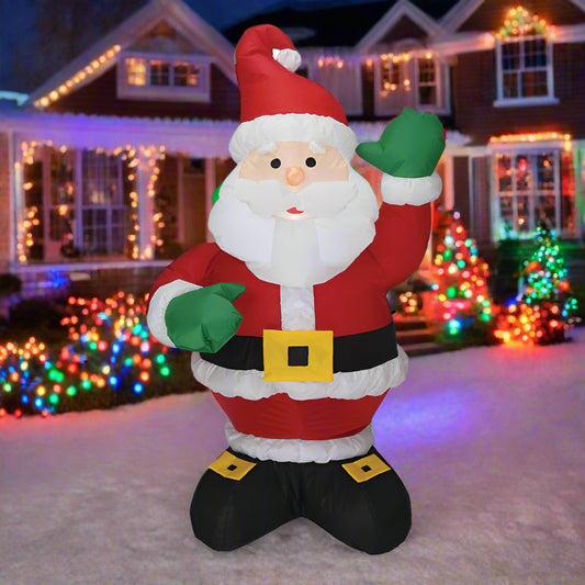 Standing Santa Claus LED Christmas Inflatable Christmas Decoration - 1.2M