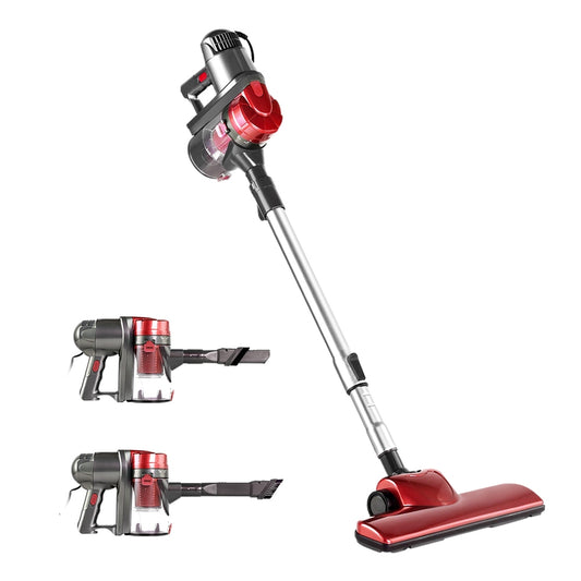 Corded Handheld Bagless Vacuum Cleaner - Red and Silver