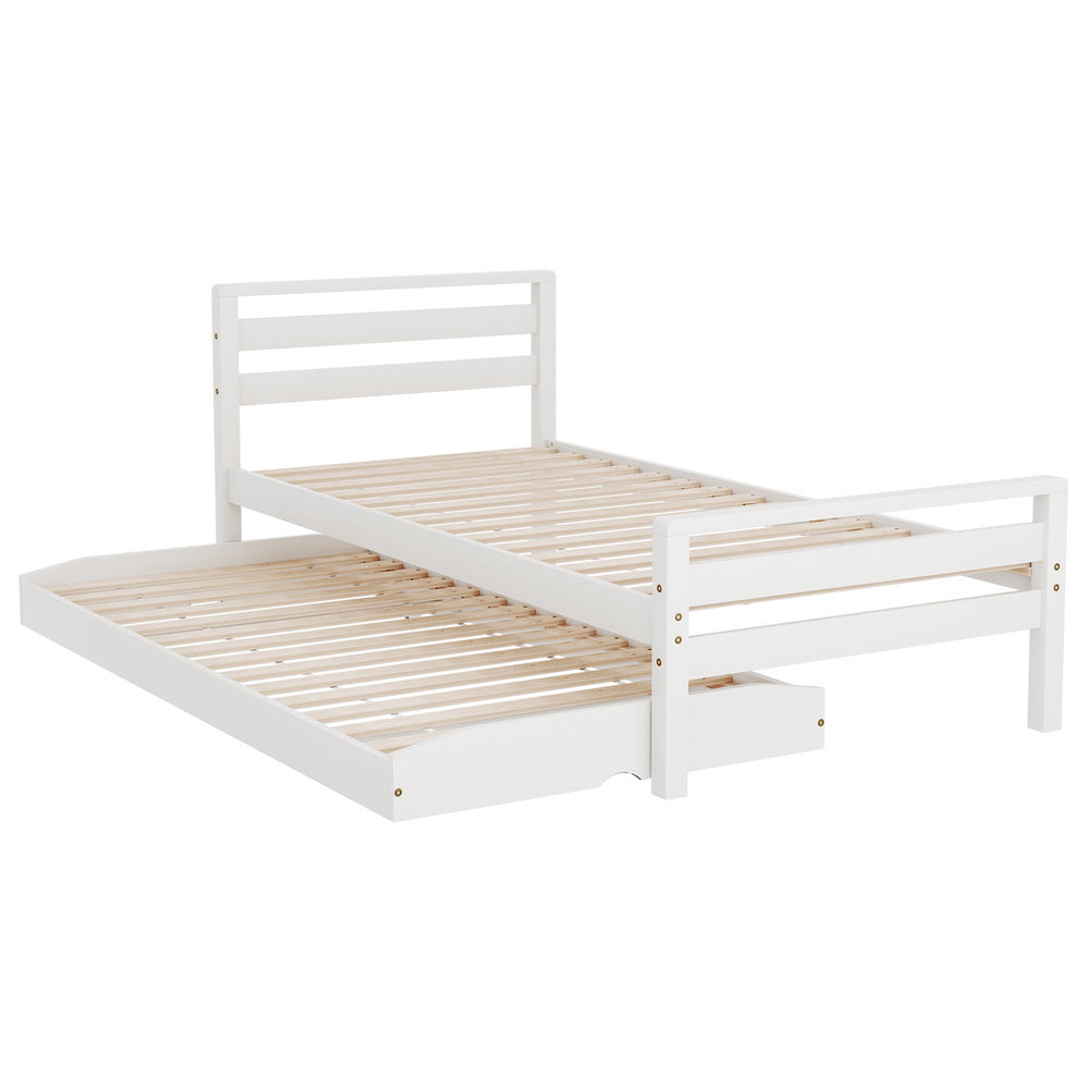 Obsidian Bed & Mattress Package with 32cm Mattress - White Single