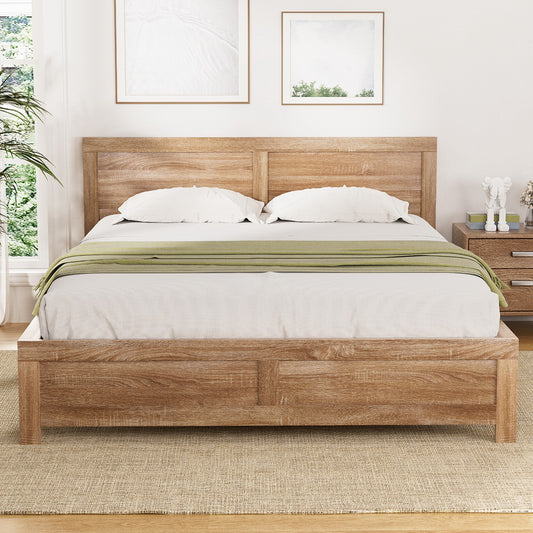 Odessa Bed Frame Wooden Acacia - Wood Queen