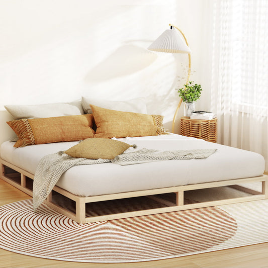 Olivine Bed & Mattress Package with 32cm Mattress - Pine King