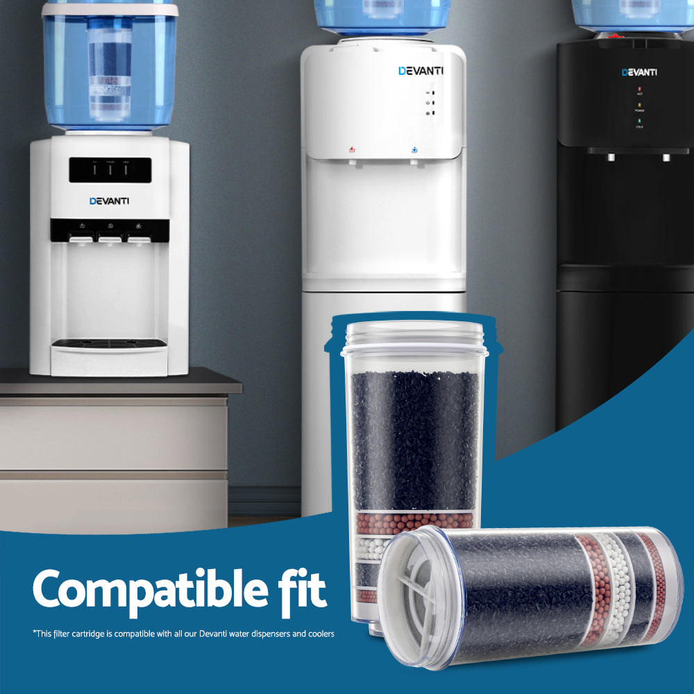Devanti Water Cooler Dispenser 6-Stage Filter 2 Pack