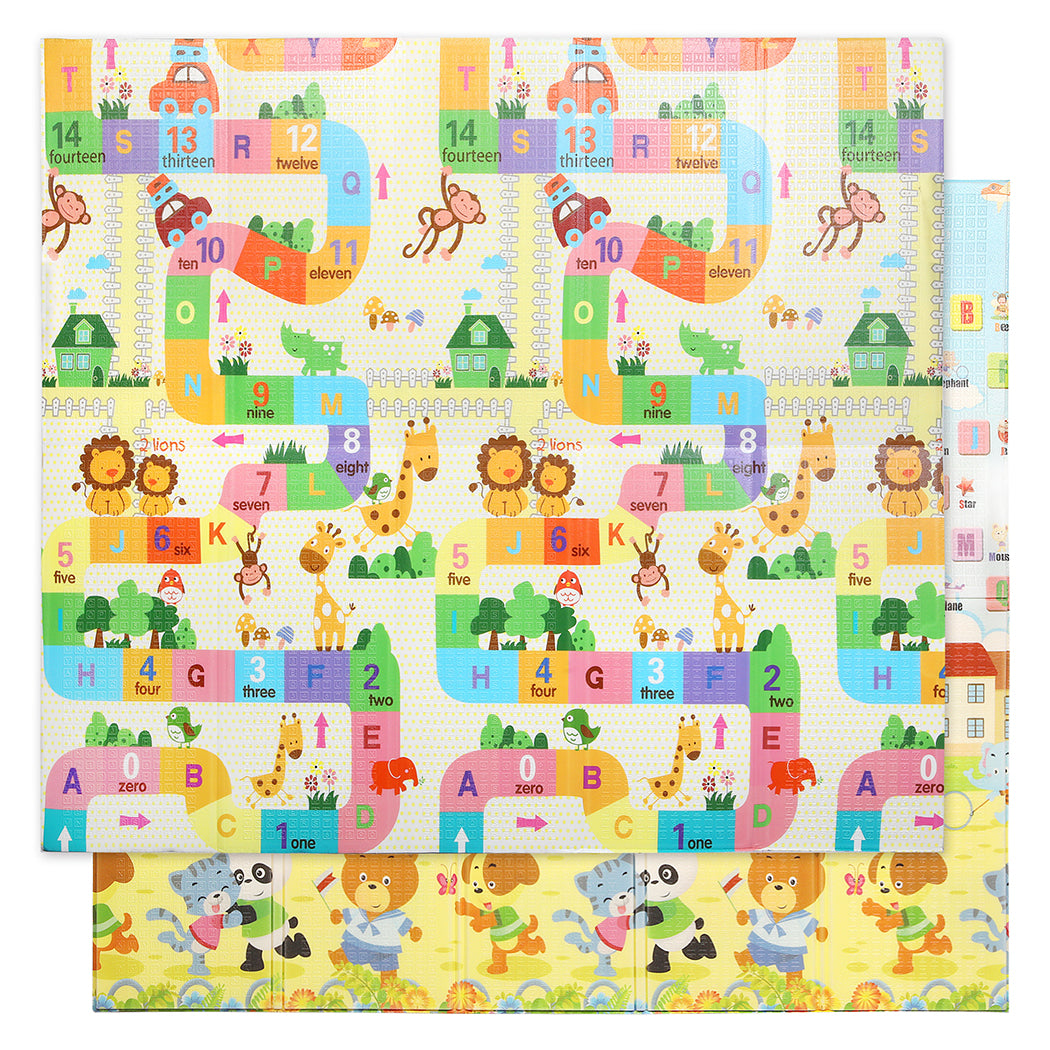 BoPeep Kids Play Mat Baby Crawling Pad Floor Foldable XPE Foam Non-slip Bear