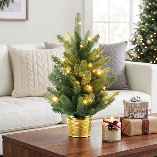 45cm Artificial Christmas Tree Mini Christmas Tree Warm Light