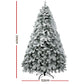 7ft 2.1m 859 Tips Christmas Tree Snow Flocked Xmas Tree Decorations
