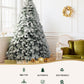 7ft 2.1m 859 Tips Christmas Tree Snow Flocked Xmas Tree Decorations