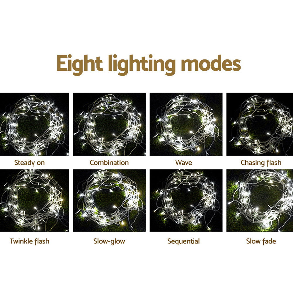 6X3M Christmas Lights Curtain Light Cool White 600 LED