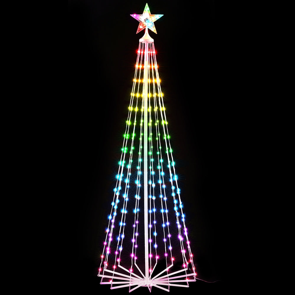 6ft 1.8m 265 RGB LED Christmas Tree Fairy Lights Xmas Trees Decoration