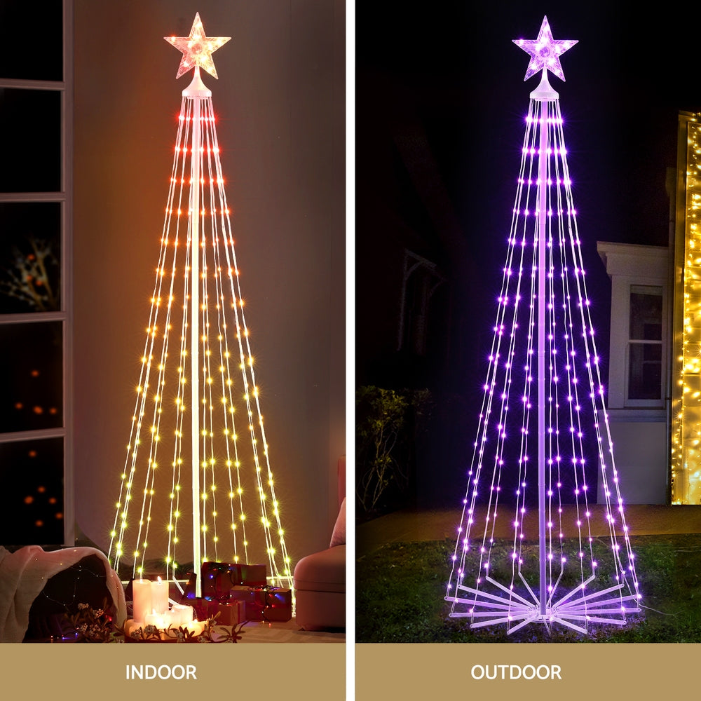 6ft 1.8m 265 RGB LED Christmas Tree Fairy Lights Xmas Trees Decoration