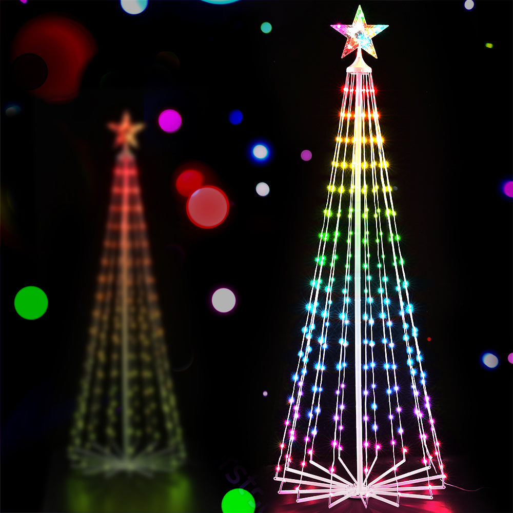 6ft 1.8m 265 RGB LED Christmas Tree Fairy Lights Xmas Trees Decoration