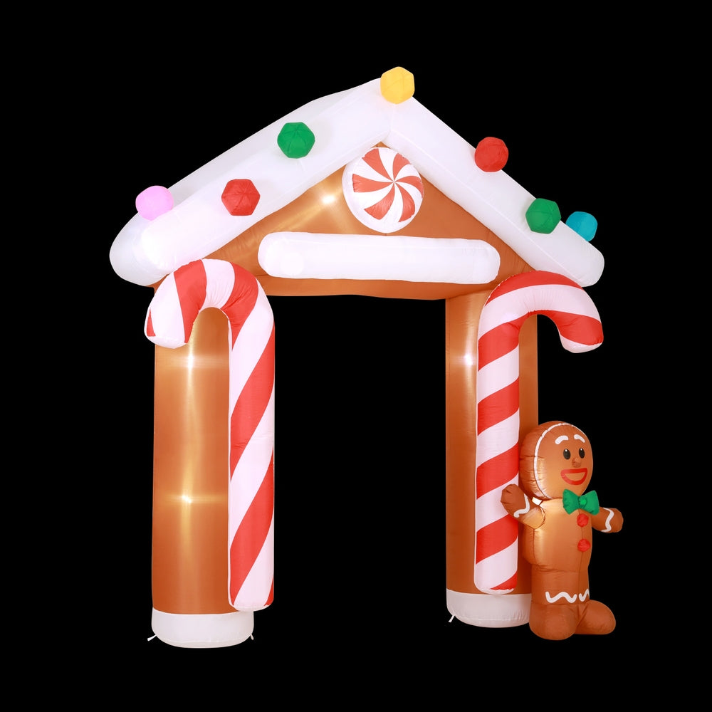 Archway Ginger Christmas Inflatable Illuminated Xmas Decorations - 2.8M
