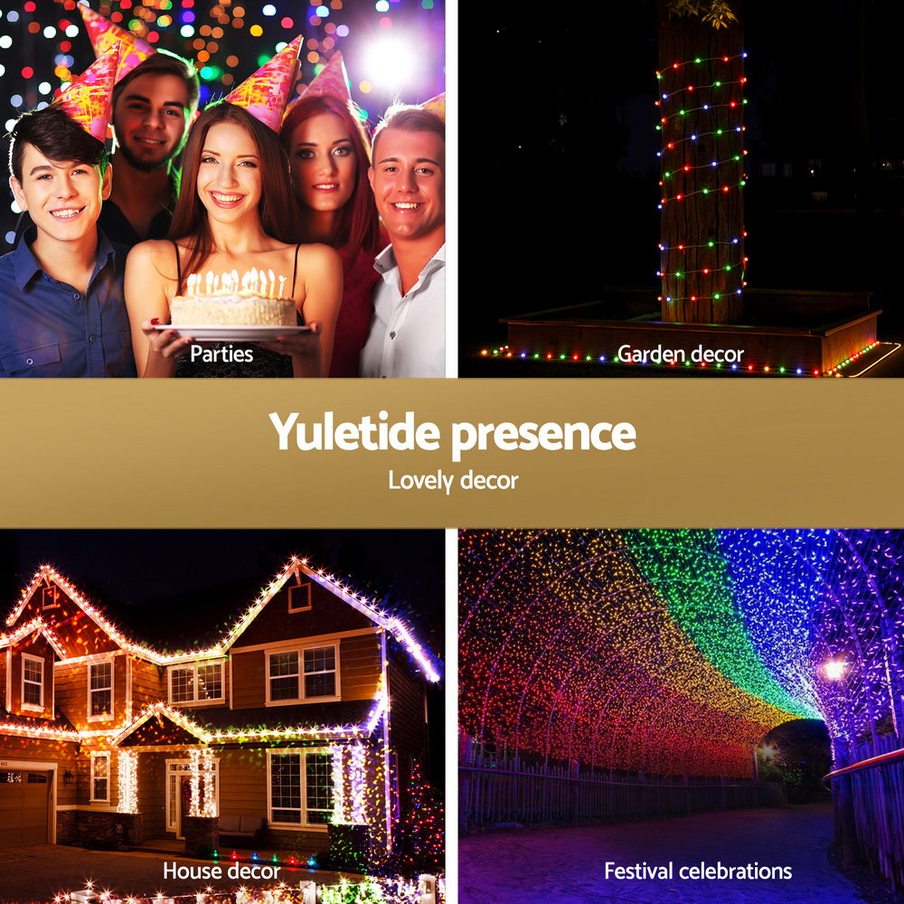 30M Christmas Lights String Rope Light Decoration 300 LED Colorful