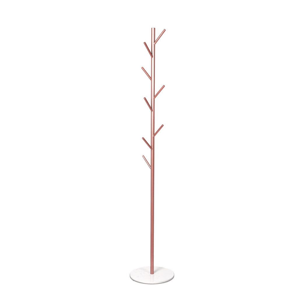 Coat Rack Hat Clothes Stand Hanger Garment Hook Metal Organizer - Rose Gold