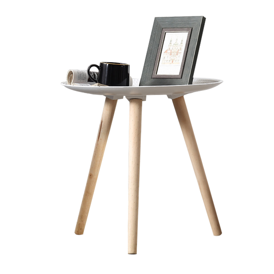 Icarus Side End Table Antique Storage Modern Furniture - White