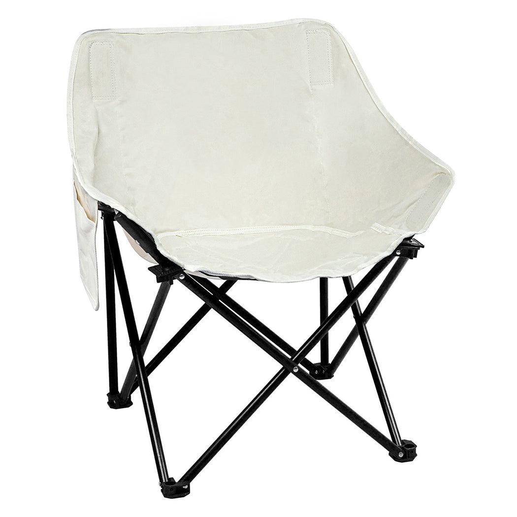 Folding Camping Moon Chair Lightweight - Beige