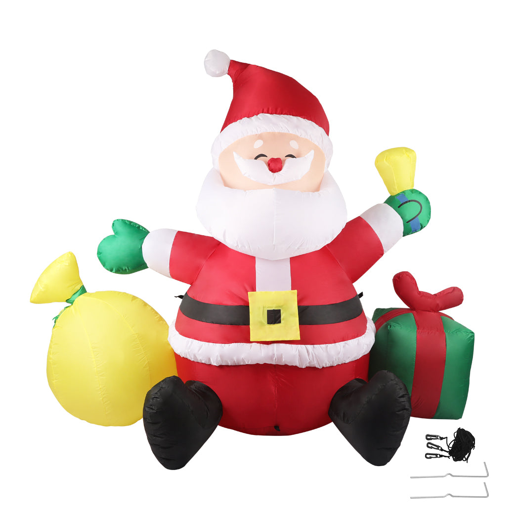 Santa Gift Christmas Inflatable Outdoor Xmas Decorations - 1.8M